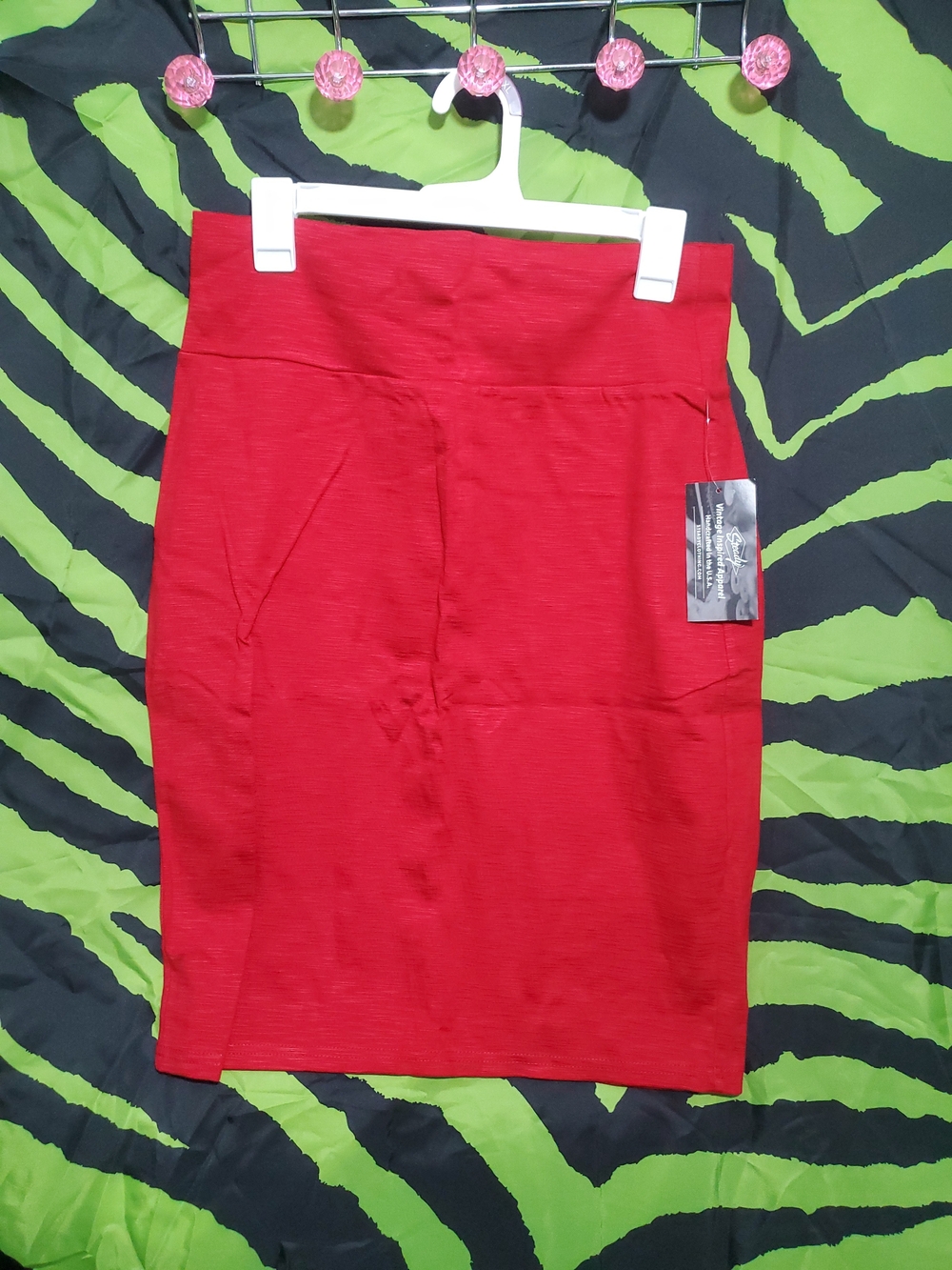 Steady- Red Pencil Skirt